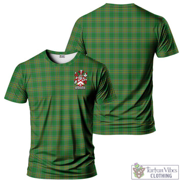 Woodroffe Irish Clan Tartan T-Shirt with Family Seal