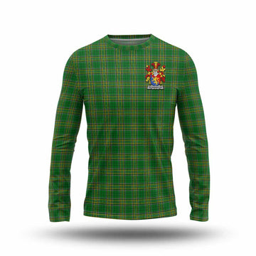 Wormington Irish Clan Tartan Long Sleeve T-Shirt with Coat of Arms