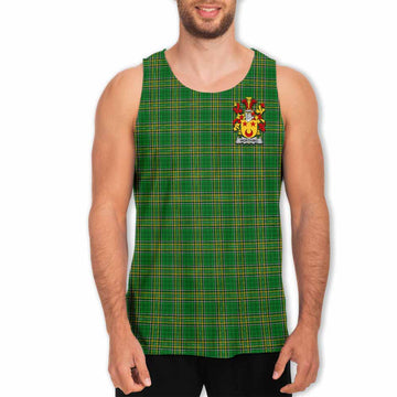 Worthing Irish Clan Tartan Men's Tank Top with Coat of Arms