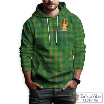 Worthing Irish Clan Tartan Hoodie with Coat of Arms