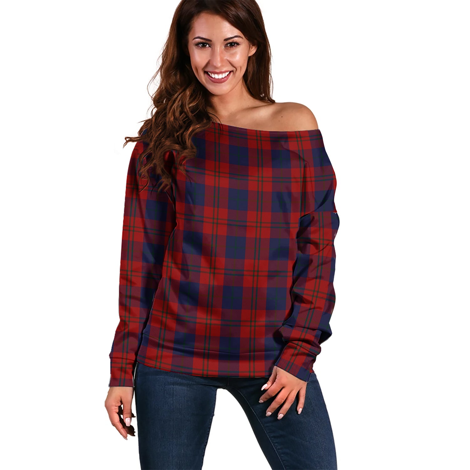 Wotherspoon Tartan Off Shoulder Women Sweater Women - Tartanvibesclothing Shop