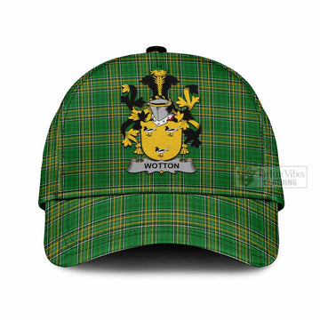 Wotton Irish Clan Tartan Classic Cap with Coat of Arms