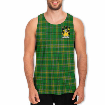 Wotton Irish Clan Tartan Men's Tank Top with Coat of Arms Men - Tartan Vibes Clothing