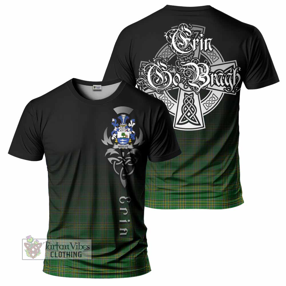 Woulfe Irish Clan T-Shirt with Coat of Arms Erin Go Bragh Celtic Inspired - Tartan Vibes Clothing