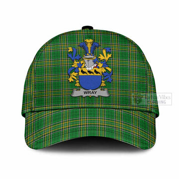 Wray Irish Clan Tartan Classic Cap with Coat of Arms