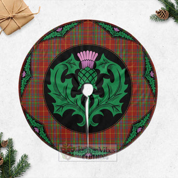 Wren Tartan Christmas Tree Skirt Scottish Thistle Style