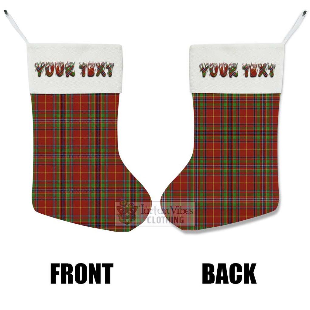 Tartan Vibes Clothing Wren Tartan Christmas Stocking with Personalized Text