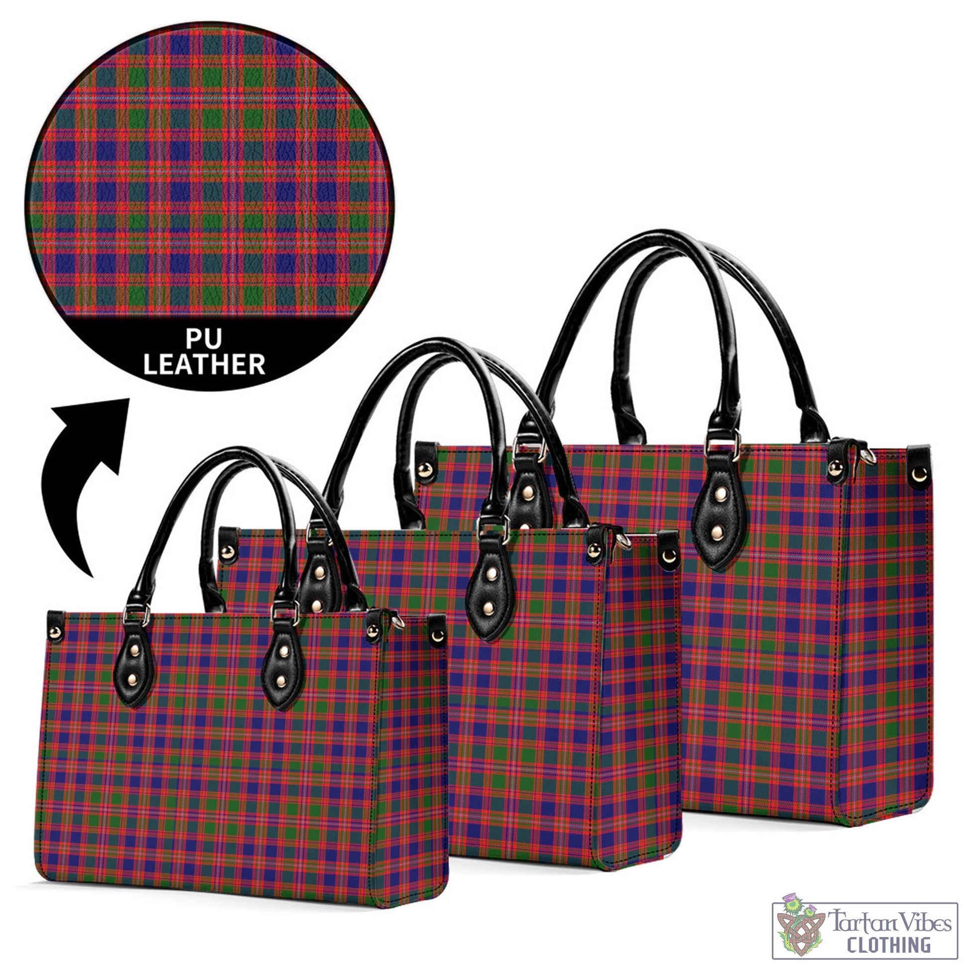 Wright Tartan Luxury Leather Handbags - Tartan Vibes Clothing