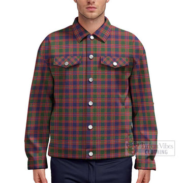 Wright Tartan Unisex Lapel Cotton Jacket