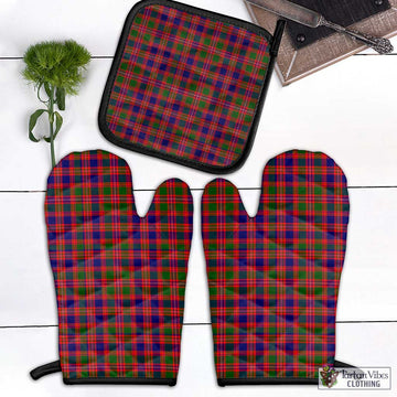 Wright Tartan Combo Oven Mitt & Pot-Holder Black - Tartan Vibes Clothing
