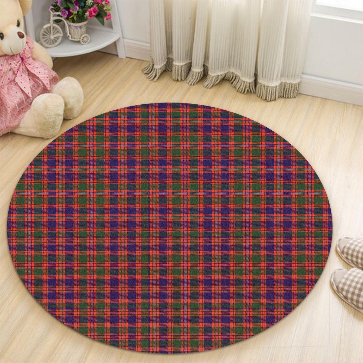 Wright Tartan Round Rug - Tartan Vibes Clothing