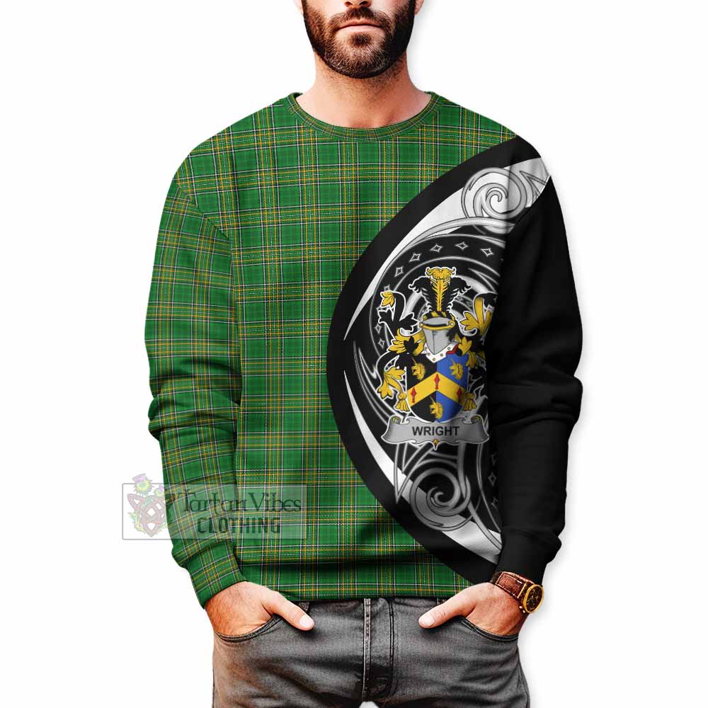 Wright Irish Clan Sweatshirt Celtic Circle Style - Tartan Vibes Clothing