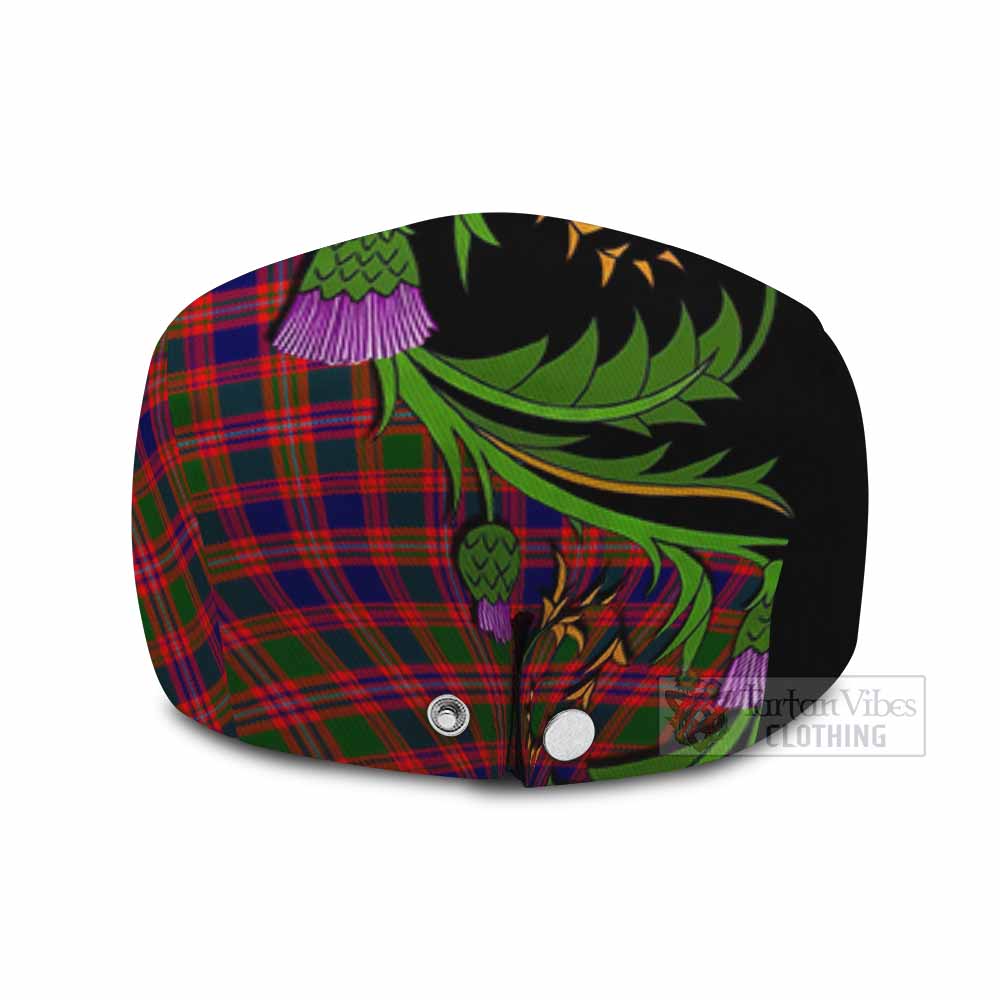 Wright Tartan Flat Cap, Jeff Cap Scottish Thistle Pride Heritage Art - Tartan Vibes Clothing