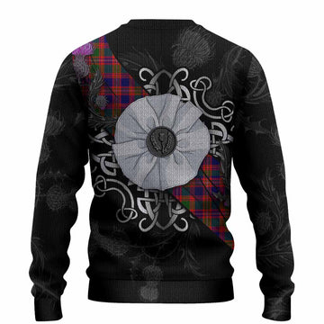 Wright Tartan Knitted Sweater Jacobite White Rose - Tartan Vibes Clothing
