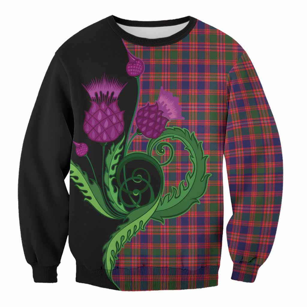 Wright Tartan Sweatshirt Traditional Scottish Thistle Unisex - Tartan Vibes Clothing