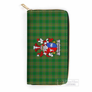 Wybrants Irish Clan Tartan Women's Leather Wallet with Coat of Arms One Size 19.7*10.5*3.5 cm - Tartan Vibes Clothing
