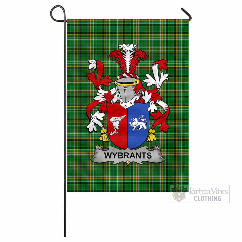 Tartan Vibes Clothing Wybrants Irish Clan Flag with Coat of Arms