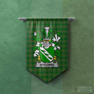Wycombe Irish Clan Tartan Gonfalon, Tartan Banner with Coat of Arms Chevron - Tartan Vibes Clothing