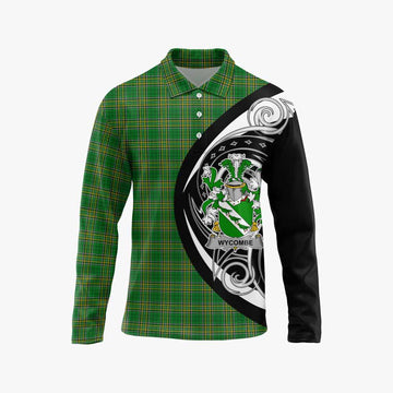 Wycombe Irish Clan Long Sleeve Polo Shirt Celtic Circle Style Unisex - Tartan Vibes Clothing