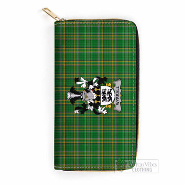Wyrrall Irish Clan Tartan Women's Leather Wallet with Coat of Arms One Size 19.7*10.5*3.5 cm - Tartan Vibes Clothing