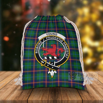 Young Tartan Christmas Santa's Bag with Family Crest