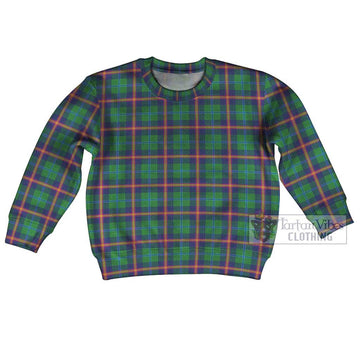 Young Tartan Kid Ugly Sweater