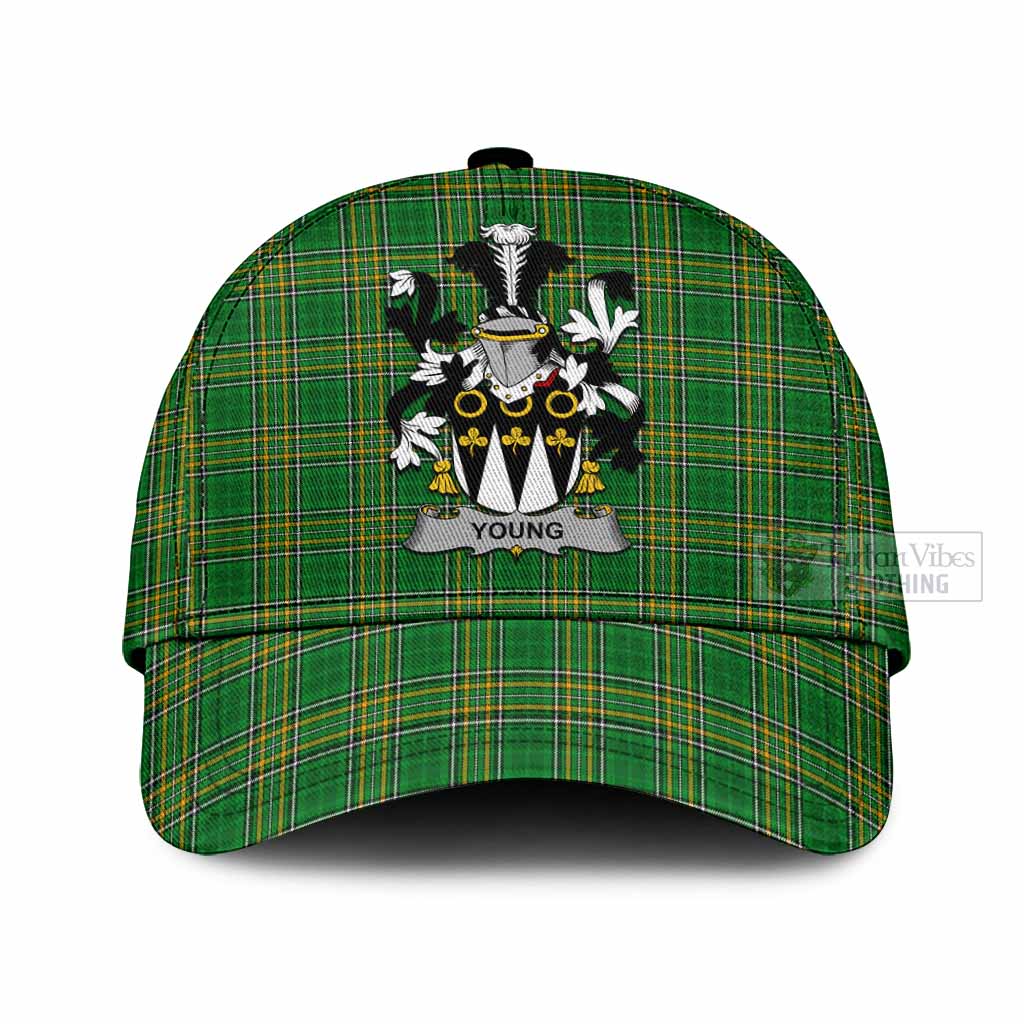 Tartan Vibes Clothing Young Irish Clan Tartan Classic Cap with Coat of Arms