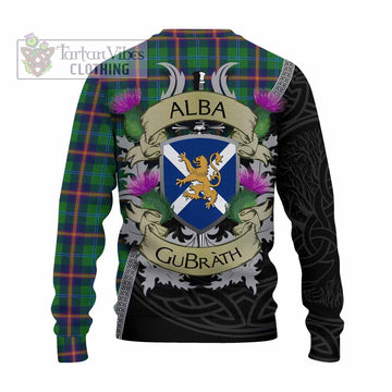 Young Tartan Family Crest Knitted Sweater Lion Rampant Royal Thistle Shield Celtic Inspired - Tartan Vibes Clothing