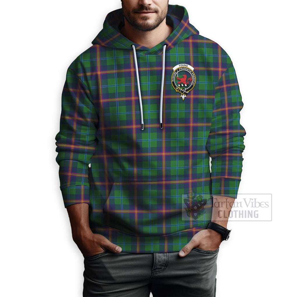 Tartan Vibes Clothing Young Tartan Hoodie with Family Crest Celtic Skull Style