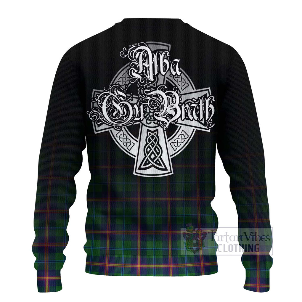 Young Tartan Ugly Sweater Featuring Alba Gu Brath Family Crest Celtic Inspired - Tartan Vibes Clothing