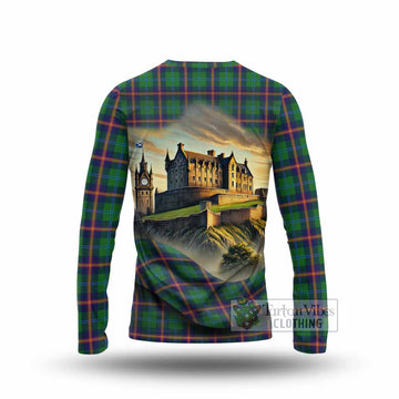Young Tartan Family Crest Long Sleeve T-Shirt with Scottish Ancient Castle Style - Tartan Vibes Clothing
