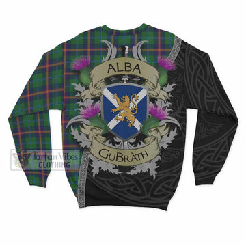 Young Tartan Family Crest Sweatshirt Lion Rampant Royal Thistle Shield Celtic Inspired - Tartan Vibes Clothing