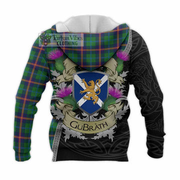 Young Tartan Family Crest Knitted Hoodie Lion Rampant Royal Thistle Shield Celtic Inspired - Tartan Vibes Clothing