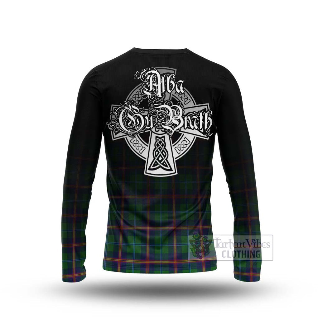 Tartan Vibes Clothing Young Tartan Long Sleeve T-Shirt Featuring Alba Gu Brath Family Crest Celtic Inspired