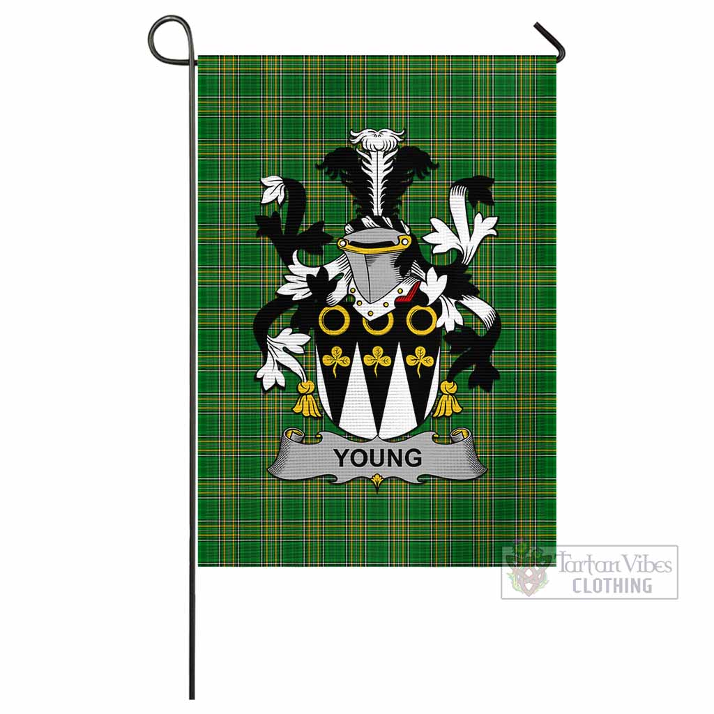 Tartan Vibes Clothing Young Irish Clan Flag with Coat of Arms