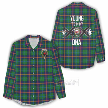 Young Tartan Women's Casual Shirt with Family Crest DNA In Me Style