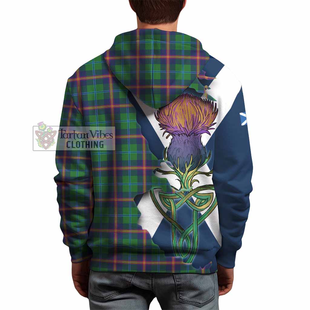 Young Tartan Family Crest Hoodie Scottish Thistle Celtic Inspired - Tartan Vibes Clothing