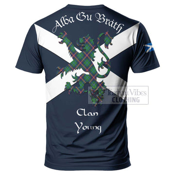 Young Tartan Lion Rampant T-Shirt Proudly Display Your Heritage with Alba Gu Brath and Clan Name