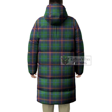 Young Tartan Long Down Jacket