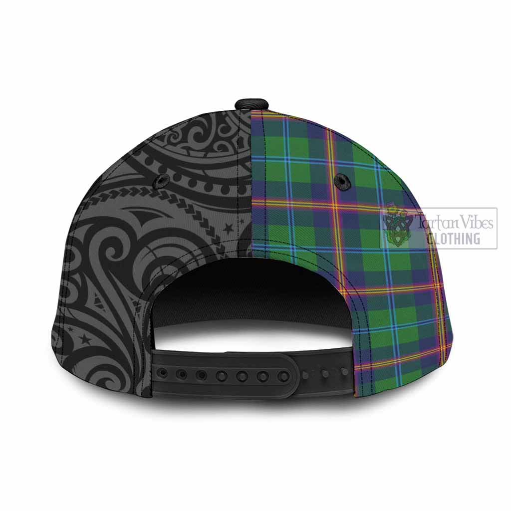 Tartan Vibes Clothing Young Tartan Classic Cap with New Zealand Silver Fern Half Style