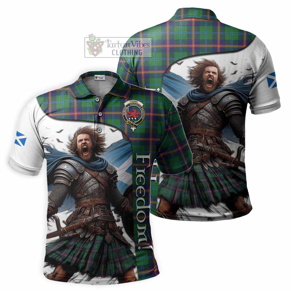 Tartan Vibes Clothing Young Crest Tartan Polo Shirt Inspired by the Freedom of Scottish Warrior