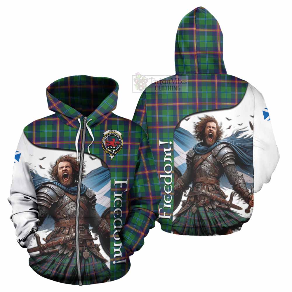 Tartan Vibes Clothing Young Crest Tartan Hoodie Inspired by the Freedom of Scottish Warrior