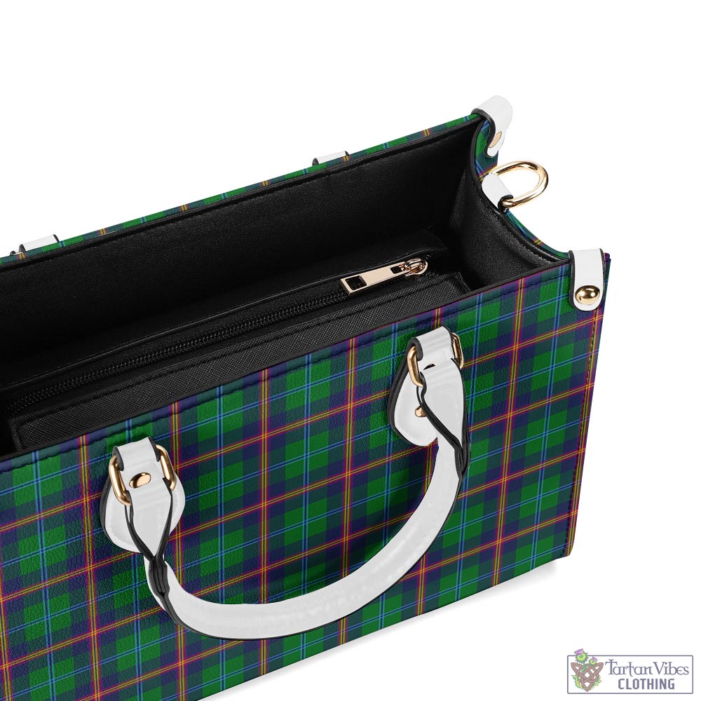 Tartan Vibes Clothing Young Modern Tartan Luxury Leather Handbags