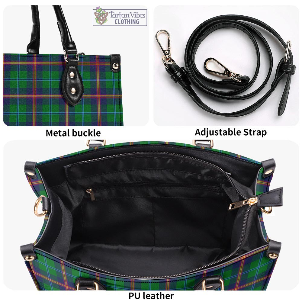 Tartan Vibes Clothing Young Modern Tartan Luxury Leather Handbags