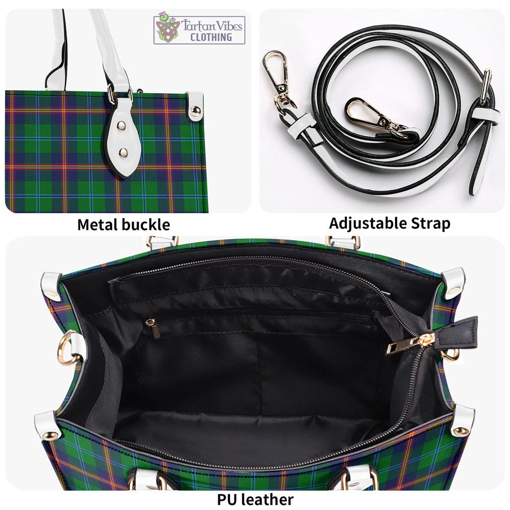 Tartan Vibes Clothing Young Modern Tartan Luxury Leather Handbags