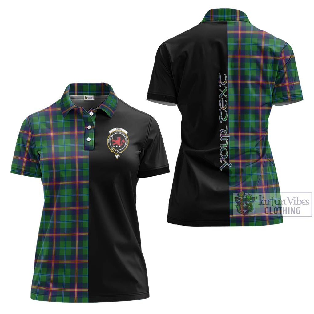 Young Tartan Women's Polo Shirt with Family Crest and Half Of Me Style Women - Tartanvibesclothing Shop