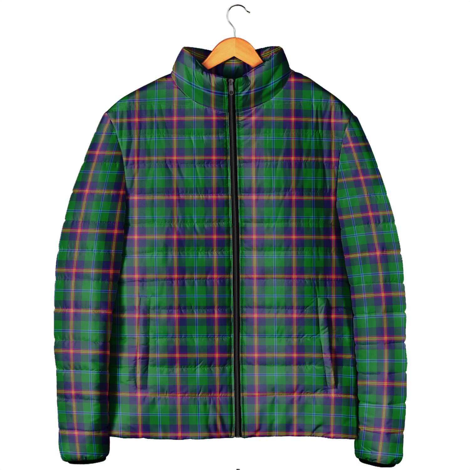 Young Tartan Padded Jacket Men's Padded Jacket - Tartan Vibes Clothing