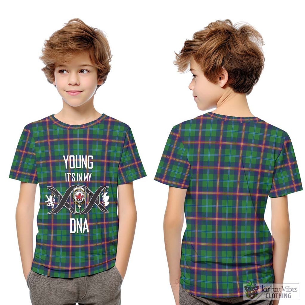 Young Tartan Kid T-Shirt with Family Crest DNA In Me Style Youth XL Size14 - Tartanvibesclothing Shop