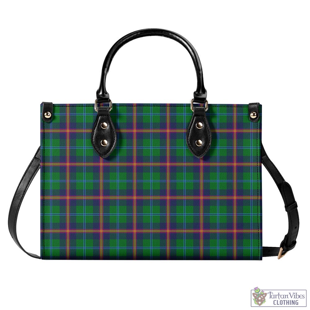 Tartan Vibes Clothing Young Modern Tartan Luxury Leather Handbags