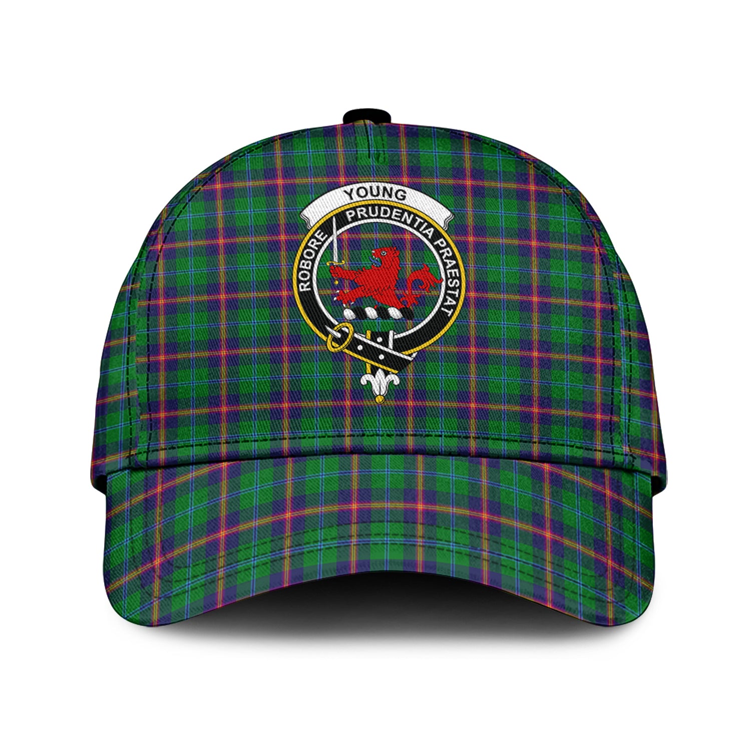 Young Tartan Classic Cap with Family Crest Classic Cap Universal Fit - Tartan Vibes Clothing